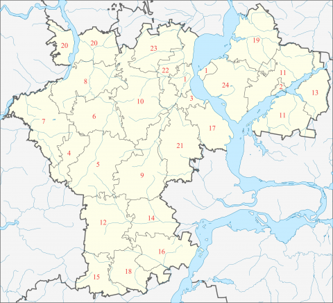 乌里扬诺夫斯克州地图